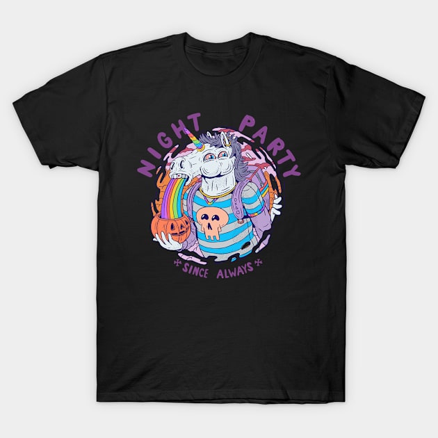 Night Party Unicorn T-Shirt by Buy Custom Things